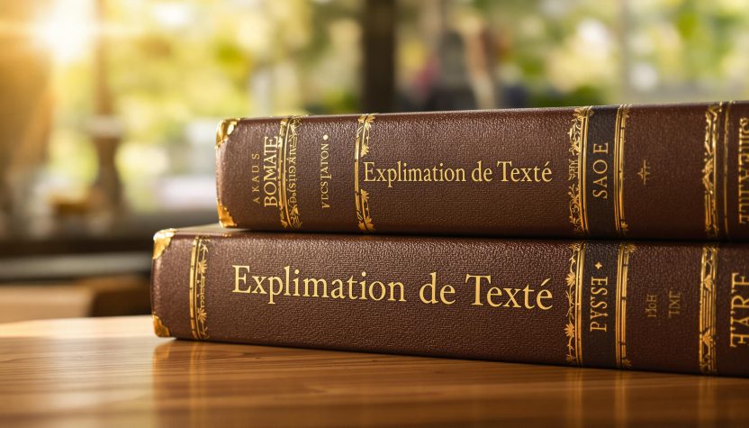 Deux livres anciens intitulés « Explication de Texte »